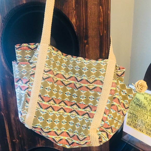 NWT🌞 Volcom Perfect PacSun Boho Beach Tote - Picture 6 of 7